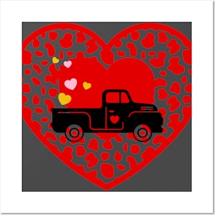 Love Truck Posters and Art